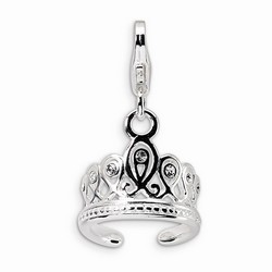 Swarovski Tiara 3-D Charm By Amore La Vita