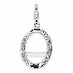 Oval Photo Charm By Amore La Vita