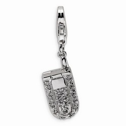 Flip Cell Phone Charm By Amore La Vita