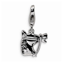 Horsehead 3-D Charm By Amore La Vita