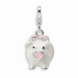 Pig 3-D Charm By Amore La Vita