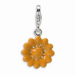 Orange Flower Charm By Amore La Vita