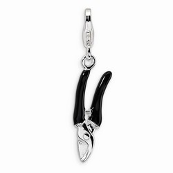 Black Pruning Shears 3-D Charm By Amore La Vita