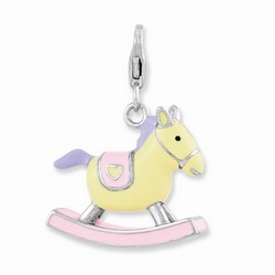 3-D Rocking Horse Charm By Amore La Vita