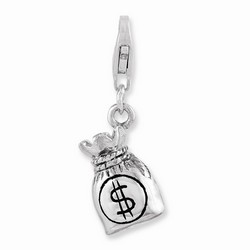 3-D Money Bag Charm By Amore La Vita