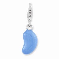 3-D Blue Bean Charm By Amore La Vita