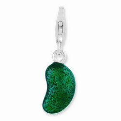 3-D Green Bean Charm By Amore La Vita