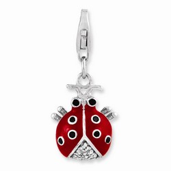 3-D Lady Bug Charm By Amore La Vita