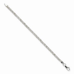 4.75 mm Rolo Chain Bracelet in 925 Sterling Silver