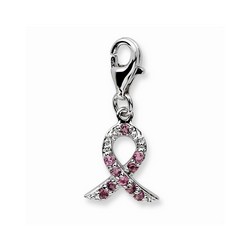 Awareness Pink Tourmaline Charm By Amore La Vita