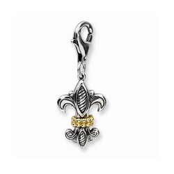 3-D Vintage Fleur De Lis Charm By Amore La Vita