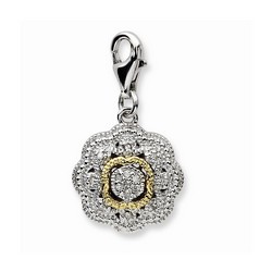 3-D Fancy Filigree Charm By Amore La Vita