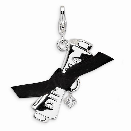 Ribboned Diploma 3-D Charm By Amore La Vita