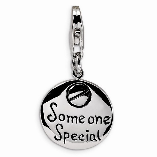 Someone Special Inscribed Round Charm By Amore La Vita