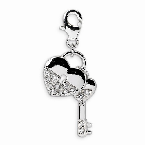 Heart And Key Charm By Amore La Vita