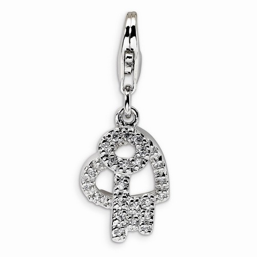 Heart And Key Charm By Amore La Vita