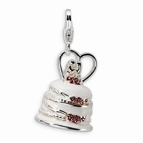 Wedding Cake 3-D Charm By Amore La Vita