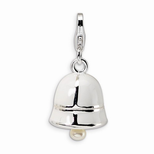 Freshwater Pearl White Wedding Bell Charm By Amore La Vita