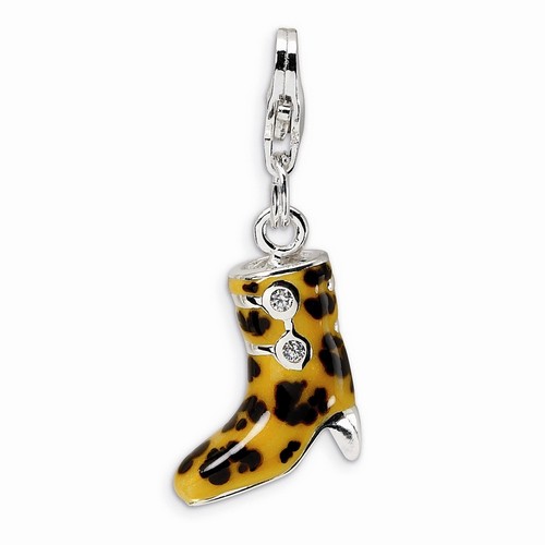 Leopard Print Boot Charm By Amore La Vita