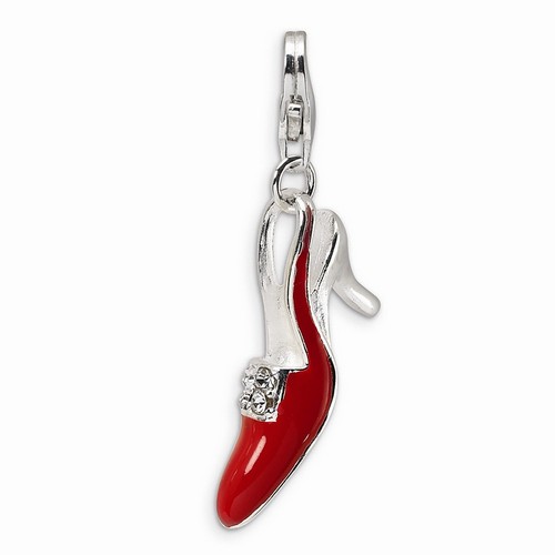 Red CZ High Heel Charm By Amore La Vita