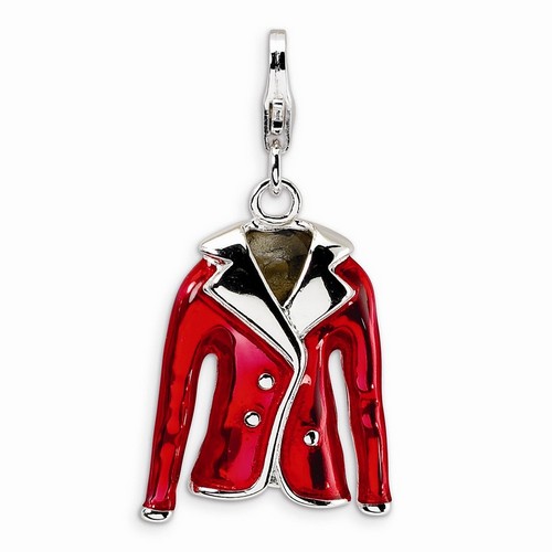 Red Jacket 3-D Charm By Amore La Vita