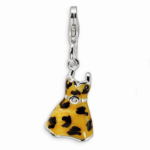 Leopard Print Dress Charm By Amore La Vita