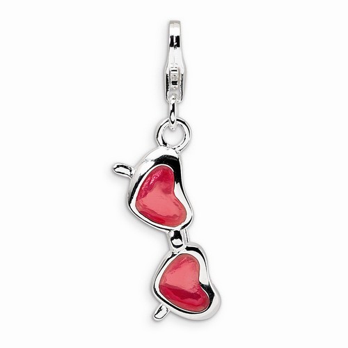 Coral Heart Sunglasses Charm By Amore La Vita