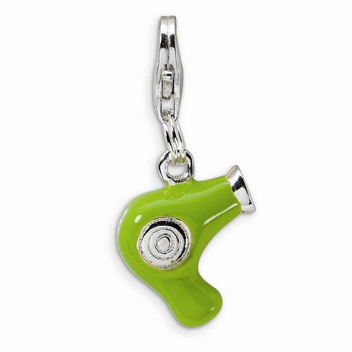 Green Hair Dryer Charm By Amore La Vita