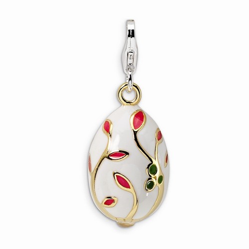 White Egg Charm By Amore La Vita