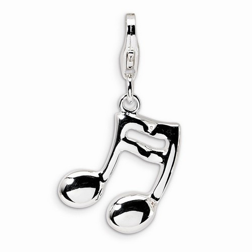 Large Sixteenth Music Note Charm By Amore La Vita