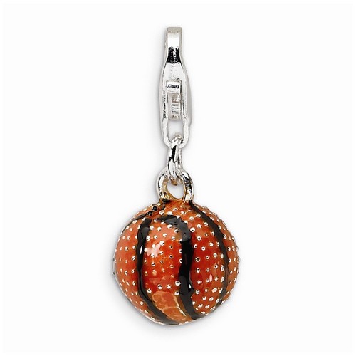 Black And Orange Basketball Charm By Amore La Vita