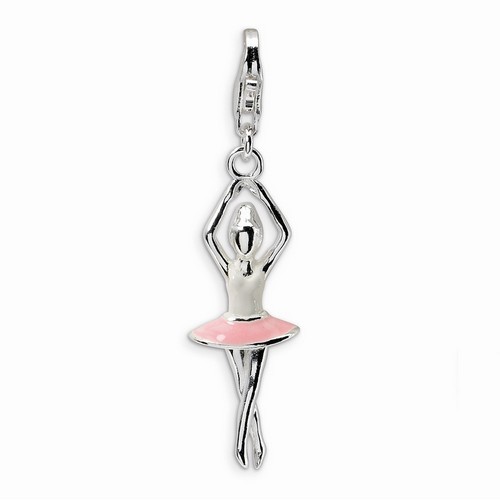 Pink Ballerina 3-D Charm By Amore La Vita