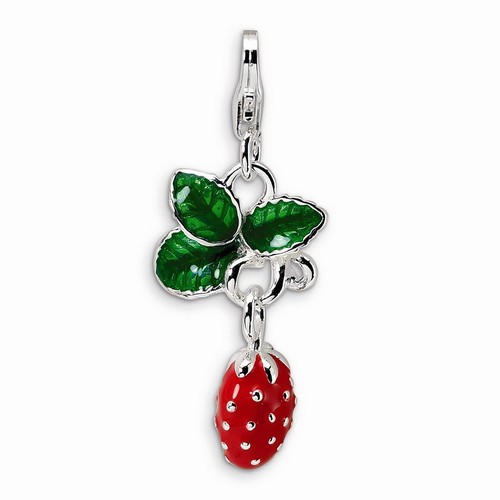 Strawberry 3-D Charm By Amore La Vita