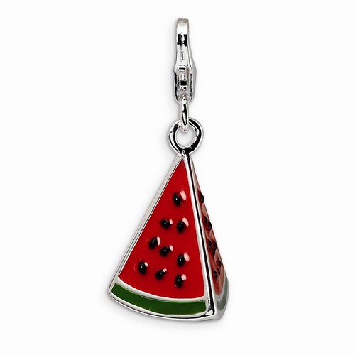 Watermelon Wedge 3-D Charm By Amore La Vita