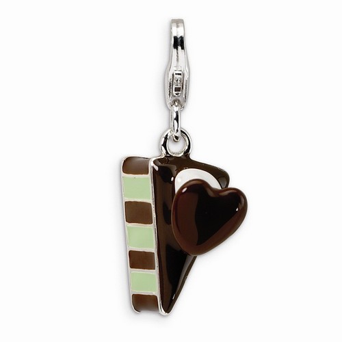 Cake Wedge 3-D Charm By Amore La Vita