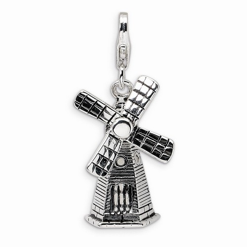 Moveable Windmill 3-D Charm By Amore La Vita