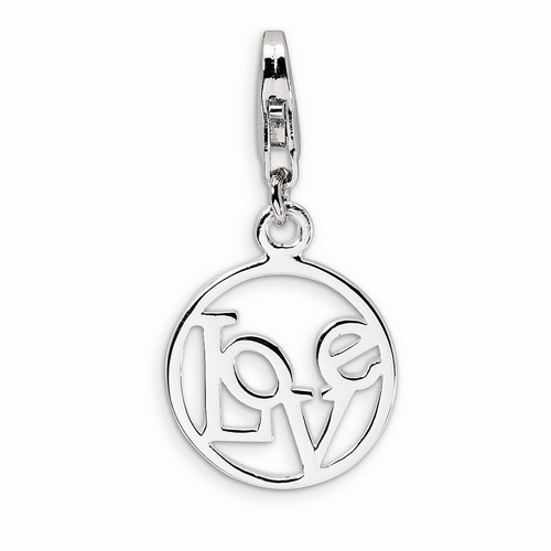 Love Word Charm In Circle By Amore La Vita