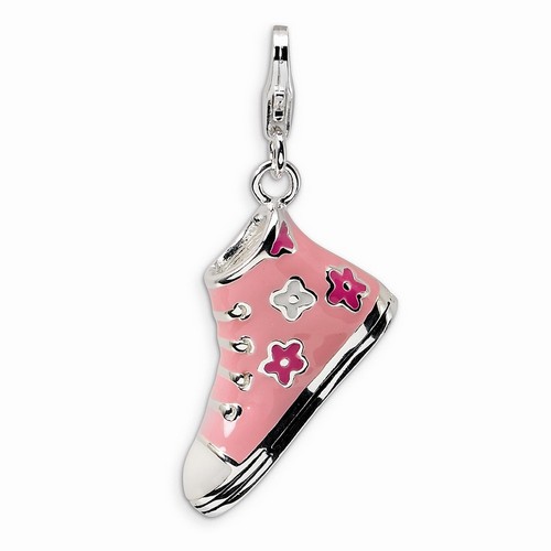 Pink High Top Sneaker 3-D Charm By Amore La Vita