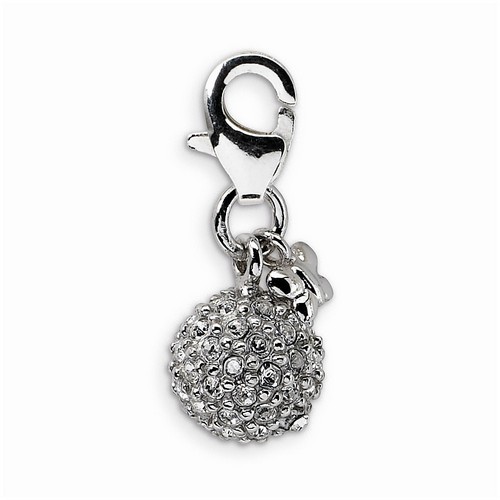 Crystal Ball 3-D Charm By Amore La Vita