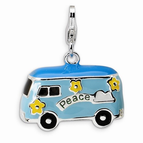 Peace Bus 3-D Charm By Amore La Vita