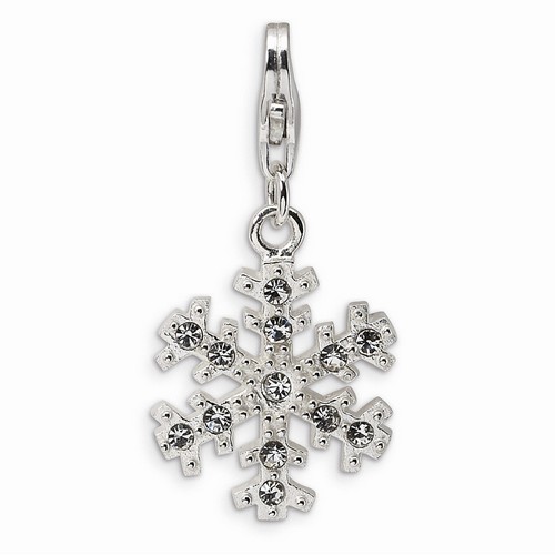 Glass Snowflake Charm By Amore La Vita