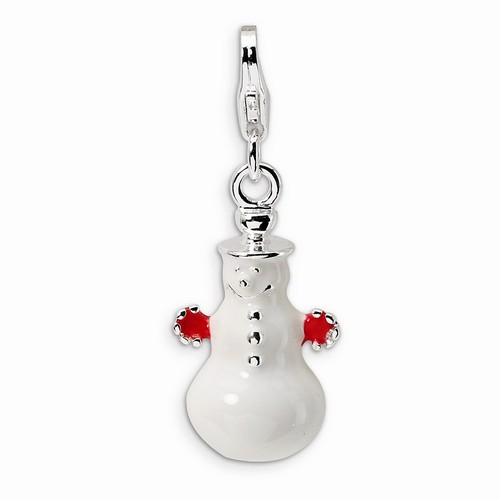 Snowman 3-D Charm By Amore La Vita