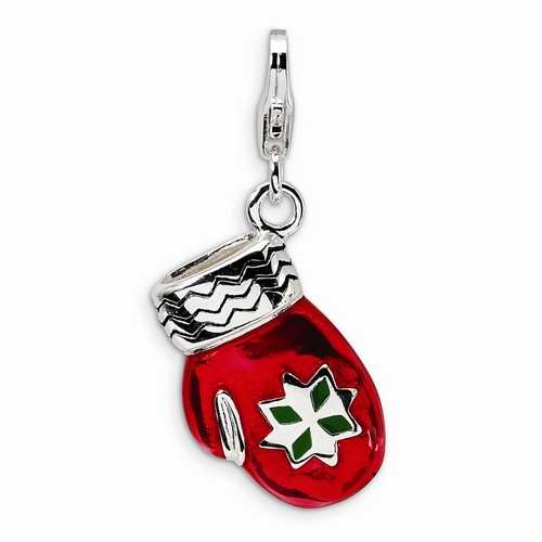 Red Mitten 3-D Charm By Amore La Vita