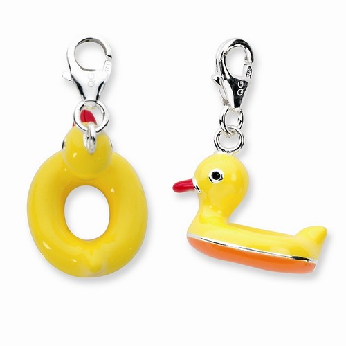 Rubber Duck 3-D Charm By Amore La Vita