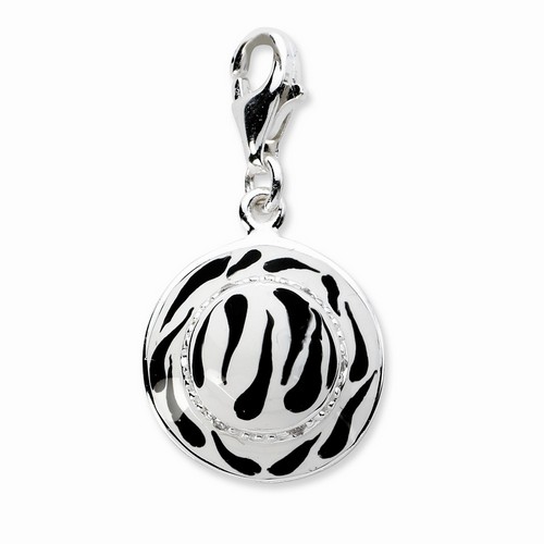 Zebra Print Hat Charm By Amore La Vita