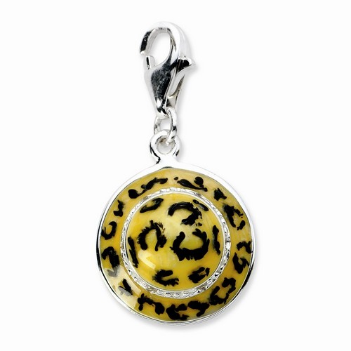 Leopard Print Hat Charm By Amore La Vita