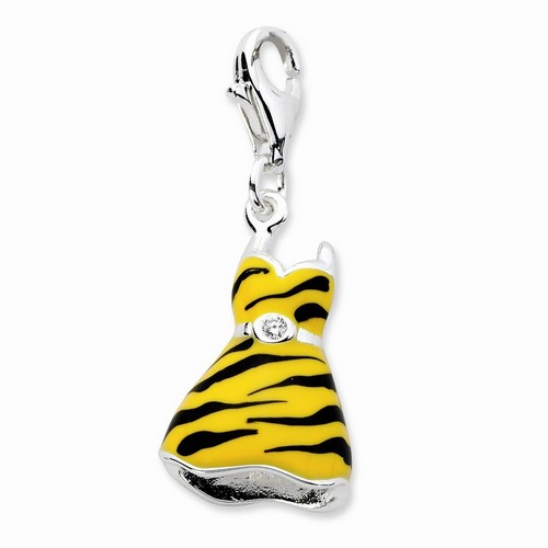 Tiger Print Dress Charm By Amore La Vita