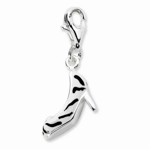 Zebra Print High Heel Charm By Amore La Vita