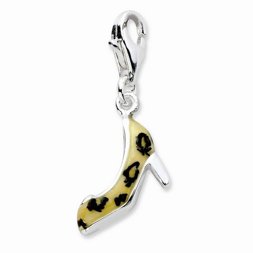 Leopard Print High Heel Charm By Amore La Vita