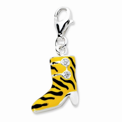 Tiger Print High Heel Boot Charm By Amore La Vita